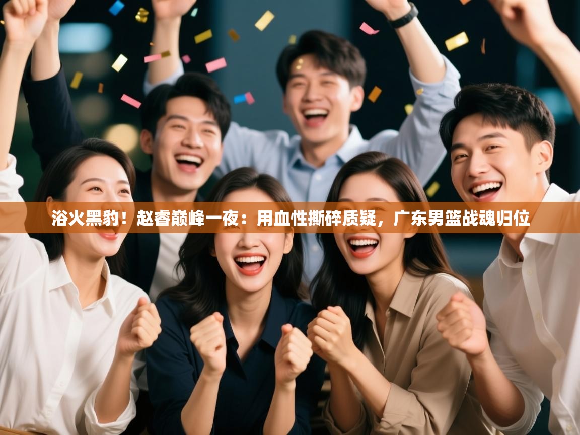 浴火黑豹！赵睿巅峰一夜：用血性撕碎质疑，广东男篮战魂归位  第1张